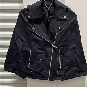 BCBGMaxAzria Midnight Navy Cape Dominique